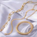 "3pcs Vintage Snake Bone Chain Bracelet Combo – Layered Metal Link Jewelry for Daily Wear & Parties"