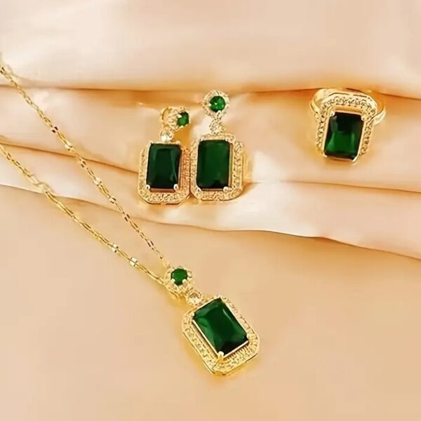 Luxury 4-8pcs Zirconia Necklace & Earrings Set for Women