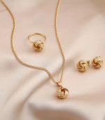 Vacation Style 4-Piece Jewelry Set -  Fashionable Daily Wear & amp; Vacation Accessory, Hypoallergenic, Ideal for Women - Image 3