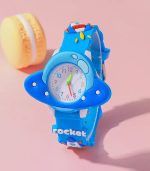 Unisex Macaron Color Silicone Quartz Wristwatch – Round Dial with Arabic Numerals, Perfect Gift for Kids & Teens - Image 2