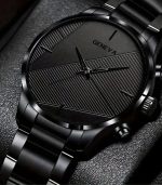 Stylish Men's Quartz Watch with Stainless Steel Strap – Perfect Business Accessory and Gift for Birthdays - Image 3