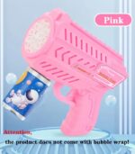 Kids Electric Bubble Gun with LED Lights – Automatic Handheld Bubble Maker Toy for Outdoor Play, Parties & Birthday Gifts - Image 3