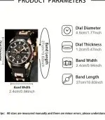 Men’s Fashion Quartz Watch – Sleek Business Casual Style, Durable Silicone Strap - Image 3