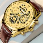 Elegant Quartz Leather Watch – Unisex Business & Fashion Analog Timepiece with PU Strap