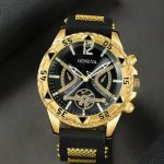 Luxury Black Quartz Watch – Unisex Design for Men & Women, Elegant Style for Daily & Formal Wear, Perfect Gift with Premium Box