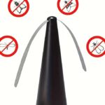 Compact Outdoor Mosquito & Fly Repellent Fan – Rechargeable Black Insect Repeller for Camping & Picnic