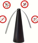 Compact Outdoor Mosquito & Fly Repellent Fan – Rechargeable Black Insect Repeller for Camping & Picnic