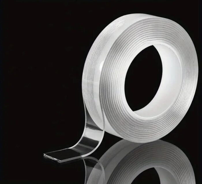 Transparent Double-Sided Nano Tape – Reusable Waterproof Adhesive Mounting Tape for Home and Office