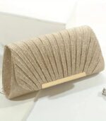 Women’s Elegant Glittering Handbag with Magnetic Closure – Luxury Party Clutch & Chain Shoulder Bag for Weddings - Image 2