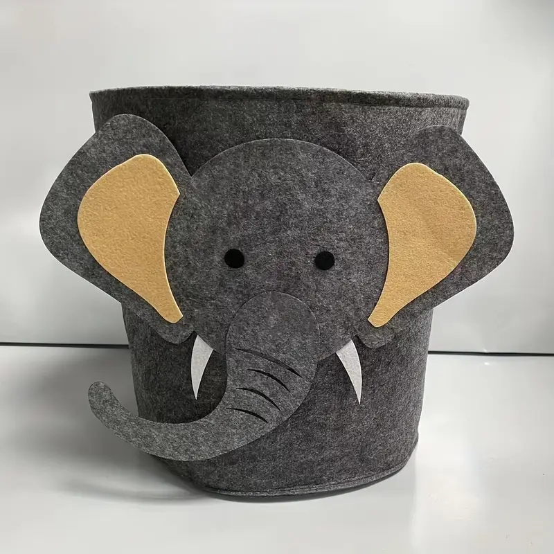 Bohemian Elephant Fabric Storage Basket – Multi-Purpose Organizer for Toys, Clothes, and Laundry, Foldable Home Décor Basket
