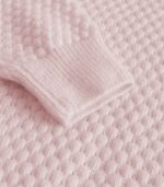 Women’s Blue Winter Sweater – Soft Slim-Fit Pullover with Leaf Pattern for Cozy Seasonal Style - Image 6