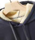 Women’s Floral Fleece Hoodie – Retro-Inspired Cozy Sweatshirt with Soft Lining | Warm Casual Pullover for Fall & Winter - Image 3