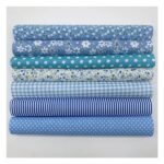 Buyvuy 7pcs 25x25cm 100% Cotton Twill Fabric – Cute Car & Star Patterns, Pre-Cut Quilting Squares for DIY Patchwork, Sewing & Craft Projects - Image 2