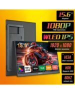 Anmite 15.6 Inch Portable Monitor – 1080P HDR Display with Low Blue Light, Freesync Technology, Lightweight Compact Screen for PS5, Xbox, Switch, Laptops & Smartphones