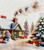 Women’s Festive Knit Christmas Sweater – Warm Winter Pullover with Faux Fur Trim & Holiday Print for Cozy Celebrations - Image 4