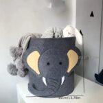 Bohemian Elephant Fabric Storage Basket – Multi-Purpose Organizer for Toys, Clothes, and Laundry, Foldable Home Décor Basket