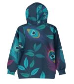 Women’s 3D Peacock Print Hoodie – Artistic Leaf Design Pullover with Drawstring Hood | Soft, Stretchy & Stylish Sweatshirt for Fall and Winter - Image 4