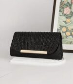 Women’s Elegant Glittering Handbag with Magnetic Closure – Luxury Party Clutch & Chain Shoulder Bag for Weddings - Image 5