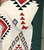 Women’s Tribal Geometric Print Hoodie – Southwestern Style Pullover with Vibrant Patterns | Comfortable All-Season Casual Sweatshirt - Image 4