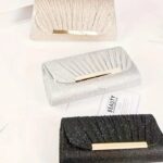 Women’s Elegant Glittering Handbag with Magnetic Closure – Luxury Party Clutch & Chain Shoulder Bag for Weddings