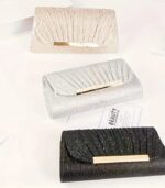 Women’s Elegant Glittering Handbag with Magnetic Closure – Luxury Party Clutch & Chain Shoulder Bag for Weddings