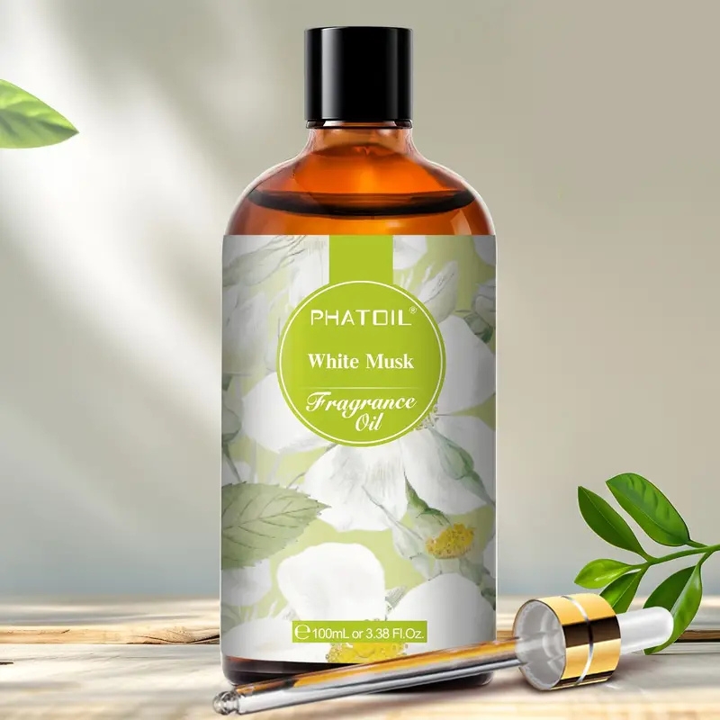 5 PHATOIL White Musk Fragrance Oil – Alcohol-Free Long-Lasting Unisex Perfume 100ml