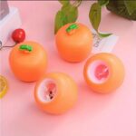 Fun Squeeze Bunny Toy – Cute Carrot Head Rabbit Stress Relief Toy for Kids and Adults, Random Color Soft Squishy Toy for Easter and Party Gifts