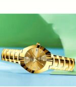 Women’s Luxury Rhinestone Quartz Watch – Golden Fashion Analog Calendar Wristwatch with Date Display - Image 6