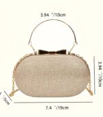 Light Luxury Sequin Simple Handbag – Elegant Evening Clutch & Chain Shoulder Bag for Women - Image 6