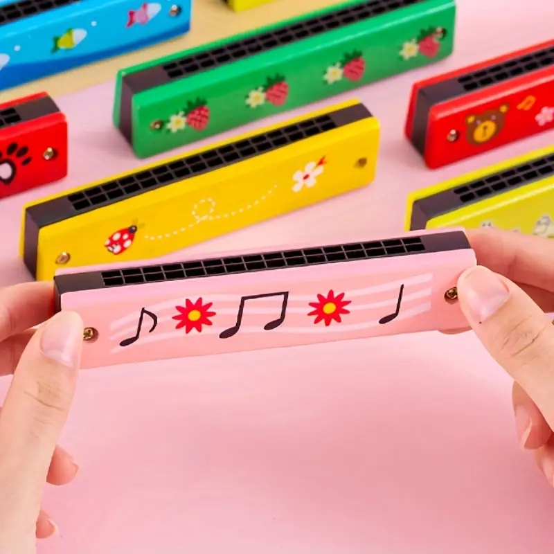 16-Hole Kids Harmonica Toy – Colorful Musical Instrument for Toddlers, Beginners & Children (Random Color)