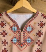 Women’s Ethnic Floral V-Neck Blouse – Lantern Sleeves, Lightweight Fabric & Casual Vacation Style | All-Season Elegant Top - Image 8