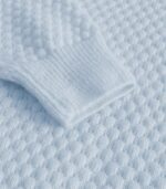 Women’s Blue Winter Sweater – Soft Slim-Fit Pullover with Leaf Pattern for Cozy Seasonal Style - Image 10