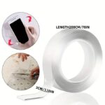Transparent Double-Sided Nano Tape – Heavy Duty Reusable Waterproof Adhesive Mounting Tape - Image 9