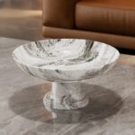 Marble Pattern Luxury PP Tray Organizer – Non-Slip Serving Plate for Home & Dining