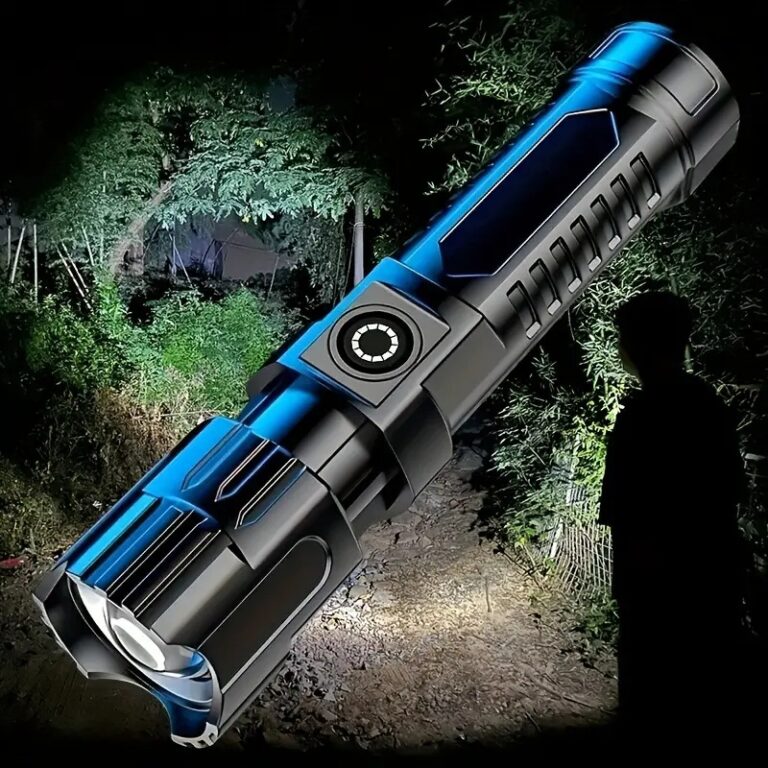 Baihuibri Rechargeable Super Bright LED Flashlight with Telescopic Zoom