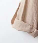 Women’s Elegant Embroidered Two-Piece Set – Loose Long Sleeve Stand Collar Shirt with Wide-Leg Straight Pants - Image 8