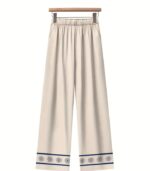 Women’s Elegant Floral Print Two-Piece Set – Long Sleeve Blouse with Wide-Leg Pants, Stylish and Comfortable Outfit for All Seasons Made from Soft Polyester Fabric - Image 5