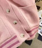 Women’s Navy & White Color-Block Cardigan – V-Neck Sweater Jacket with Tie-Front and Button Closure, Long-Sleeve Cozy Layer for Fall and Winter - Image 12