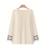 Women’s Elegant Floral Print Two-Piece Set – Long Sleeve Blouse with Wide-Leg Pants, Stylish and Comfortable Outfit for All Seasons Made from Soft Polyester Fabric - Image 7