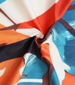 Women’s Geometric Print Two-Piece Set – Long-Sleeve Lapel Shirt with Solid Wide-Leg Pants and Symmetrical Pockets for a Chic Casual Look - Image 7